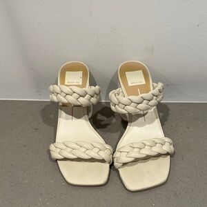 Dolce Vita Women's Ivory Braided Heels